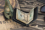 Тримач для банкнот чоловічий шкіряний STAYER classic чорний фірмовий ручної роботи, фото 6