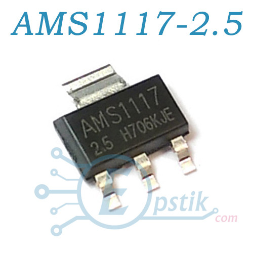 AMS1117-2.5, стабілізатор напруги, 800мА 2.5 В, SOT223