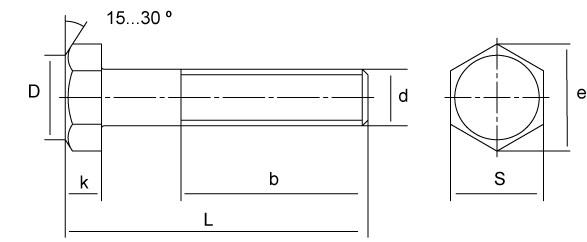 Болты М6 ГОСТ 7805-70, ГОСТ 7798-70, DIN 931, DIN 933 из латуни - фото 2 - id-p1325400