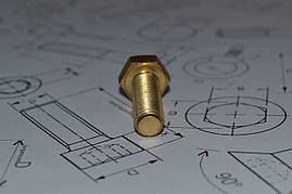 Болти М4 ГОСТ 7805-70, ГОСТ 7798-70, DIN 931, DIN 933 з латуні