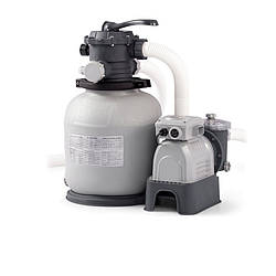 Пісочний насос фільтр Intex 28646 Sand Filter Pump, потужністю 6000 жовк