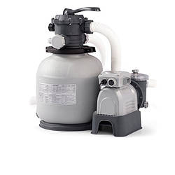 Пісочний насос фільтр Intex 28652 Sand Filter Pump, потужністю 12 000 жовк