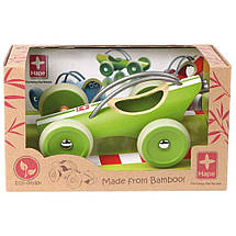 Машинка з бамбука Hape E-Racer Зелений (897951), фото 3