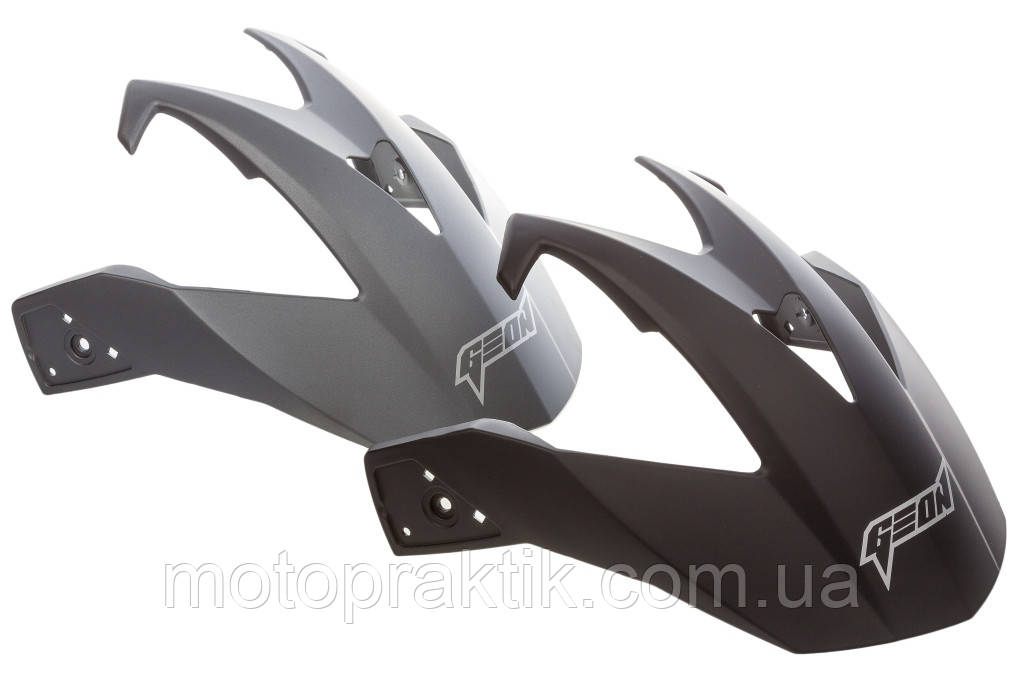 GEON MX714 (Дуал-спорт) Trek Black, Козирок шолома