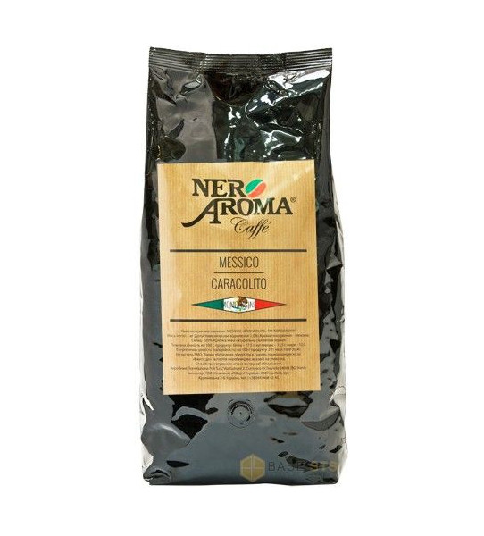 Кава у зернах Nero Aroma Messico Caracolito 1 кг
