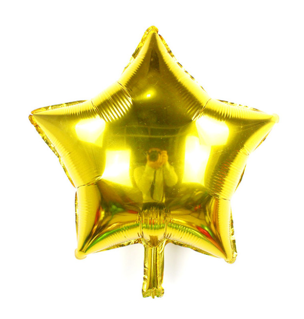 Фольгований шар без малюнка Зірка Золота 18"