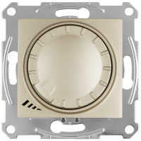 Диммер SCHNEIDER Sedna SDN2201268 поворотно-нажимной универсальный (для LED) 4-400Вт/ВА титан