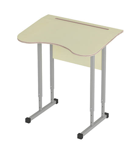 Купить Школьная парта одноместная с регулировкой высоты (фигурная ...