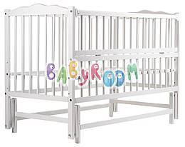 Ліжко Babyroom Веселка DVMO-2 маятник, відкидний бік бук білий