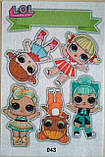 Фетр із малюнком принтом "Кукла ЛОЛ" ЛОЛ043, фото 2