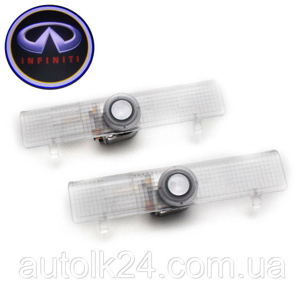 Штатна Led підсвітка двері з логотипом Infiniti QX60, JX35