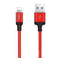 USB Cable Hoco X14 Times Speed Lightning 1m Черный/Красный