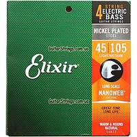 Струны Elixir 14077 Nanoweb Light Medium 45-105