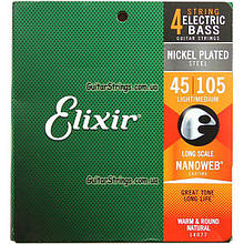 Струни Elixir 14077 Nanoweb Light Medium 45-105