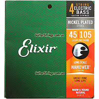 Струни Elixir 14077 Nanoweb Light Medium 45-105