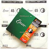 Струни Elixir 14077+15430 Nanoweb 5-String Light 45-130, фото 3