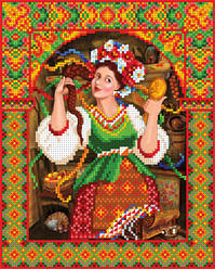 БІС-3812. Схема для часткової вишивки бісером Ніч перед Різдвом. Оксана 