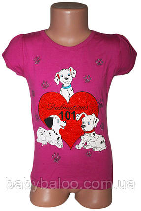 Крута дитяча футболка Heart Dalmatians ( від 3 до 6 років), фото 1