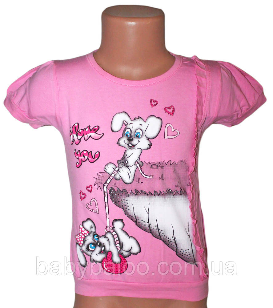 Детская футболка с коротким рукавом Весёлые собачки (от 1 до 4 лет) - фото 1 - id-p21385518