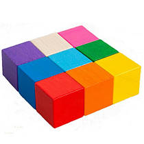 Кубики кольорові 9 шт. ТАТО