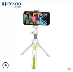 Селфі-стик, Bluetooth монопод для селфі Benro Let's go! White-Green. Для iPhone, Android, GoPro...