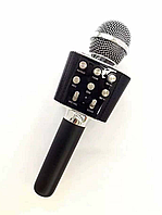 Мікрофон для караоке KTV WS-1688 Black (USB/Bluetooth/AUX) — 5 різновидів голосу!