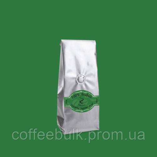 Кава зернова Arabica Colombia Supremo Decaf (без кофеїнy) 18scr 200г. БЕЗКОШТОВНА ДОСТАВКА від 1кг!