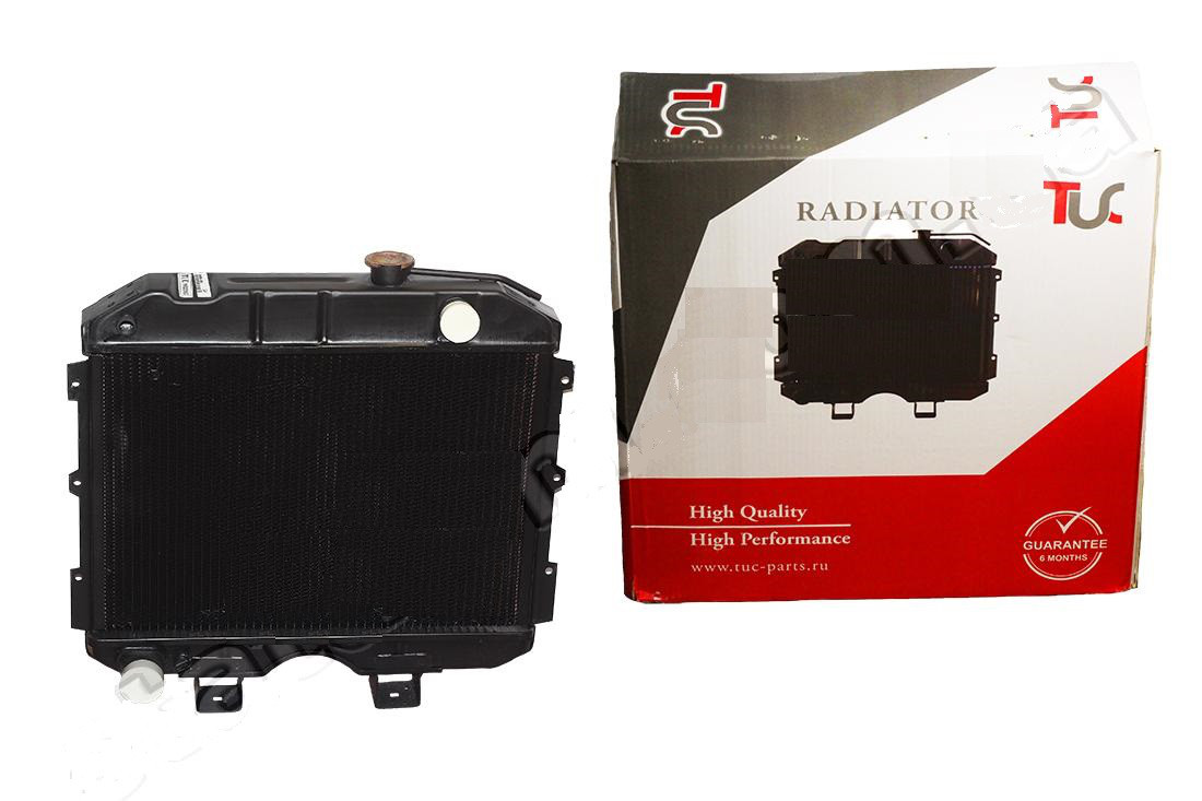 Радіатор водяного охолодження УАЗ 469, 452 (3 рядний мідь) (виробництво Іран), фото 1