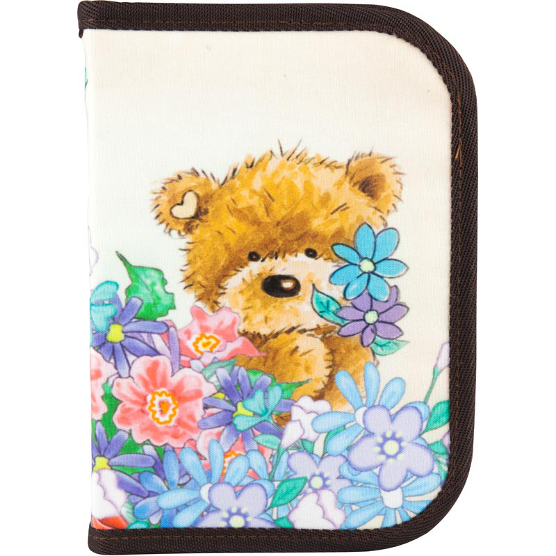 Пенал Kite PO18-621 1 отделение 1 отворот без наполнения "Popcorn the bear"