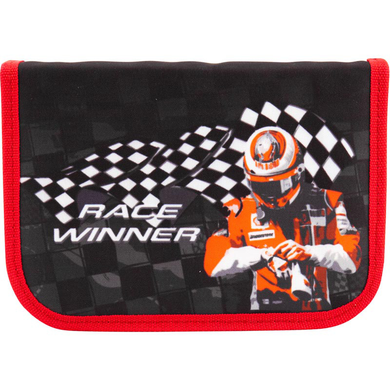 Пенал Kite K18-621-4 1 отделение 1 отворот без наполнения "Race Winner"