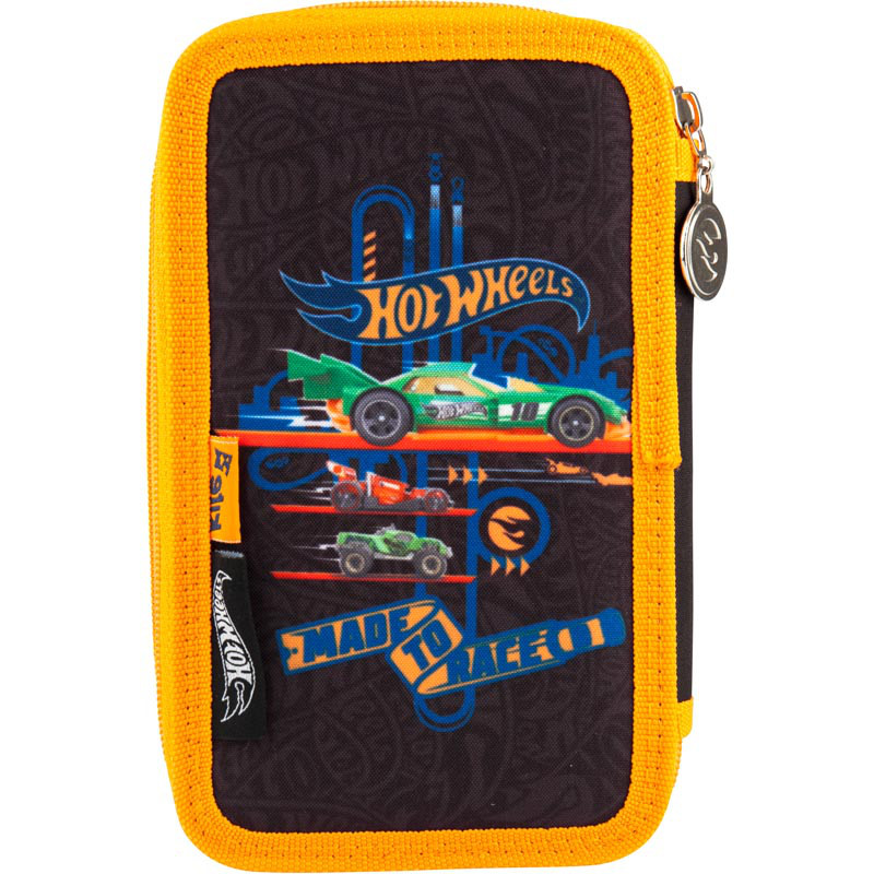 Пенал Kite HW18-623 2 отделения без наполнения "Hot Wheels"