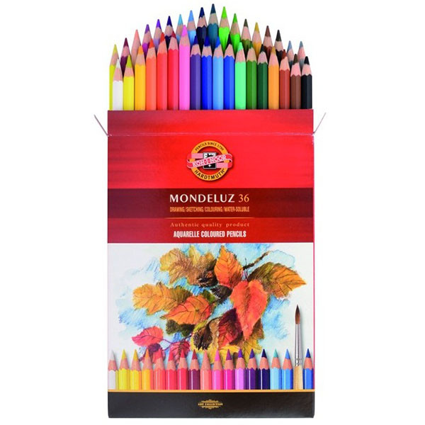Карандаши акварельные 36 цветов Koh-i-noor Mondeluz 3719