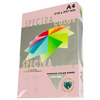 Папір кольоровий світло-рожевий пастельний, 50 аркушів, А4, 80 г/м2, IT 140 Rose, Spectra Color