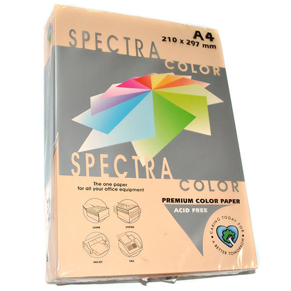 Папір кольоровий персиковий пастельний, 500 аркушів, А4, 80 г/м2, IT 150 Peach, Spectra Color