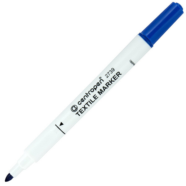 Маркер Centropen 2739 Textile Marker 1,8 мм синий