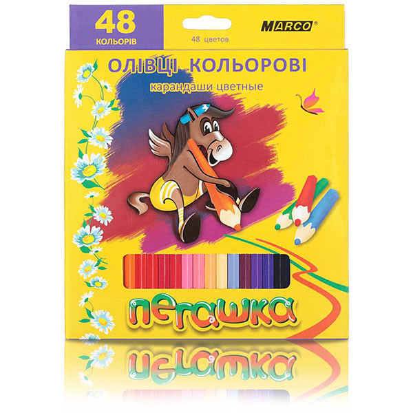 Карандаши цветные Marco Пегашка 48 цветов 1010-48CB