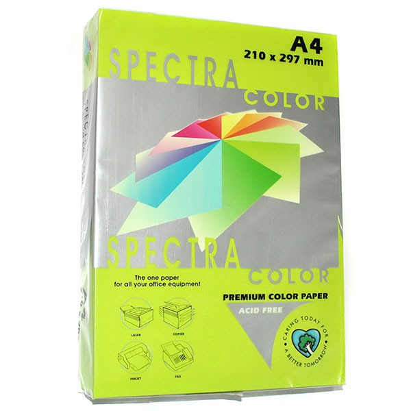 Папір кольоровий зелений неон, 500 аркушів, А4, 75 г/м2, IT 321 Cyber HP Green, Spectra Color
