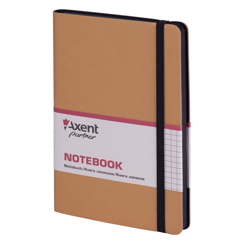 Книга записная Axent Partner Soft А5 8206-35-A 125*195 мм клетка 96 листов золотая