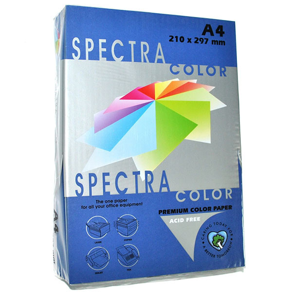 Папір кольоровий темно-синій, 50 аркушів, А4, 80 г/м2, IT 42A Cobalt, Spectra Color