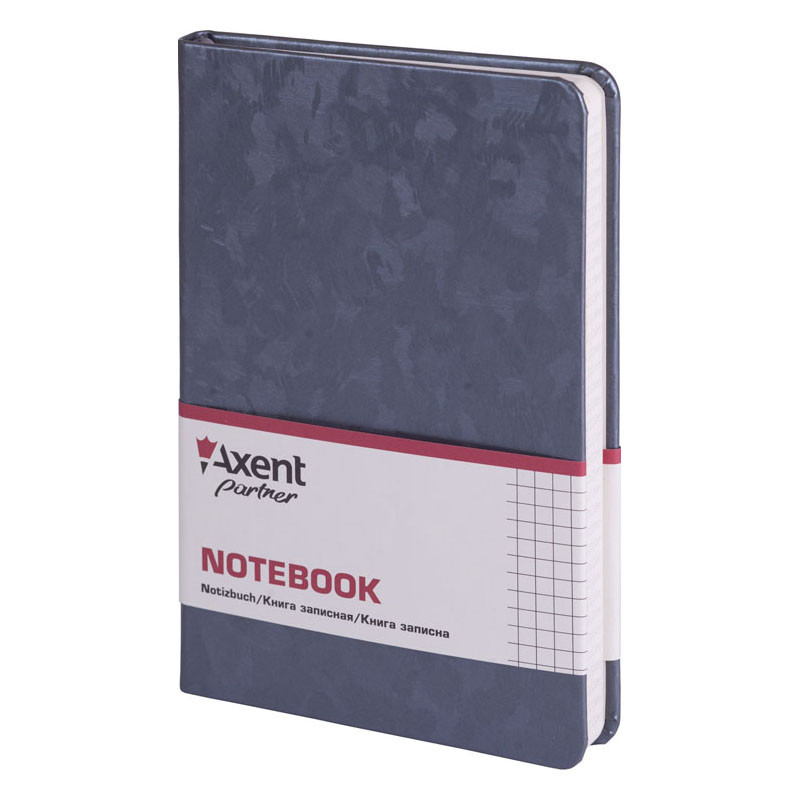 Книга записная Axent Partner Jazz А5 8207-35-A 125*195 мм клетка 96 листов темно-серебряная