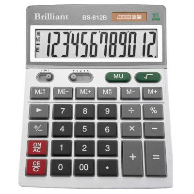 Калькулятор настольный Brilliant BS-812B