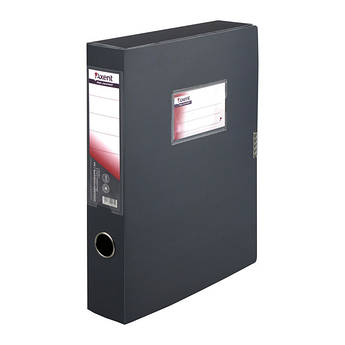 Папка-бокс пластикова А4 на липучці 60 мм, сіра Axent 1760-03-A