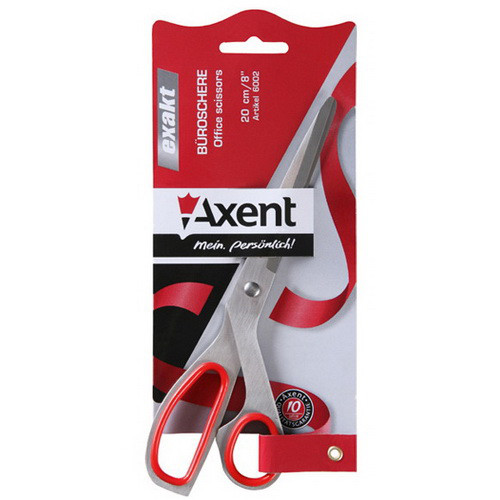 Ножницы Axent Exact 6002-A 200 мм красные