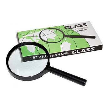 Лупа діаметр 90 мм, скляна лінза, пластикова оправа, Josef Otten 7818-90G