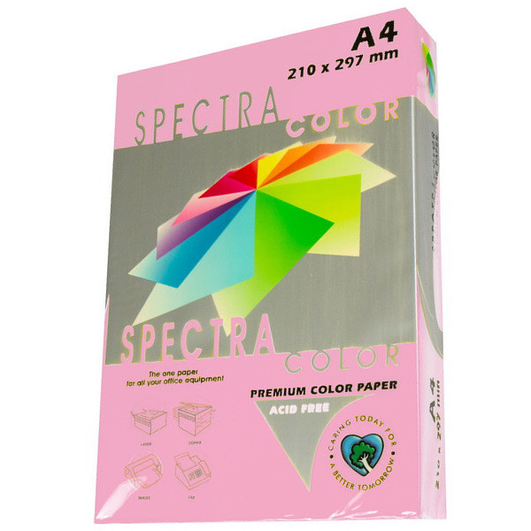 Папір кольоровий рожевий пастельний, 250 аркушів, А4, 160 г/м2, IT 170 Pink, Spectra Color