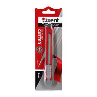 Нож канцелярский 9 мм +2 запасных лезвия, Axent 6601-A