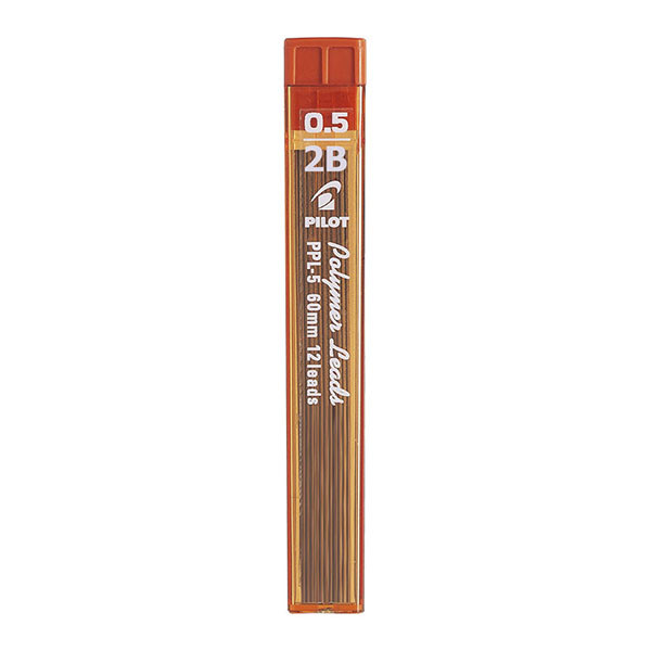 Грифелі для механічного олівця 0,5 мм, 2B (12 штук) Pilot PPL-5 Polymer Leads
