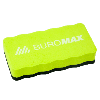 Губка для магнітно-маркерних дошок, магнітна, Buromax BM.0074-15, зелена