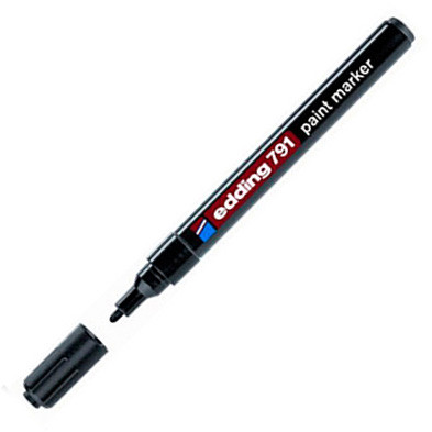 Маркер краска черный Edding 791 Paint Marker 1-2 мм