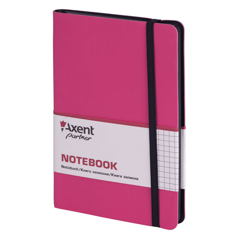 Книга записная Axent Partner Soft А5 8206-10-A 125*195 мм клетка 96 листов розовая